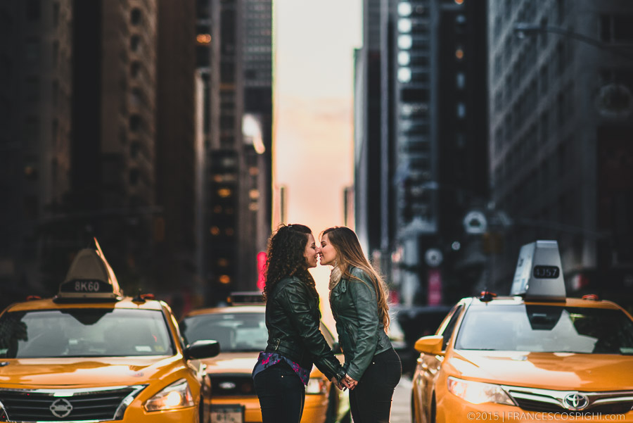 Same sex engagement in New York City