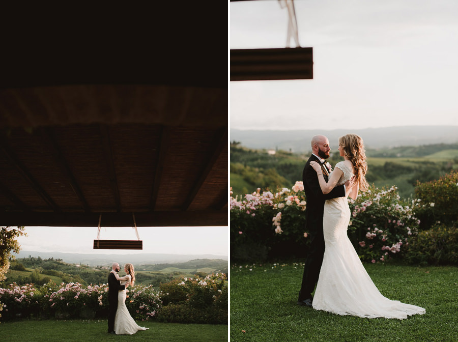 Romantic Italian elopement in Tuscany Photo / First Dance
