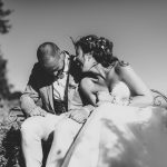 tuscan country chic wedding photography open field ceremony 1078