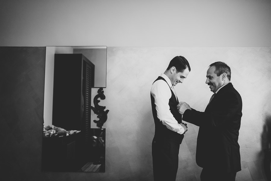 Groom Getting Ready Borghese Palace Art Hotel Florence