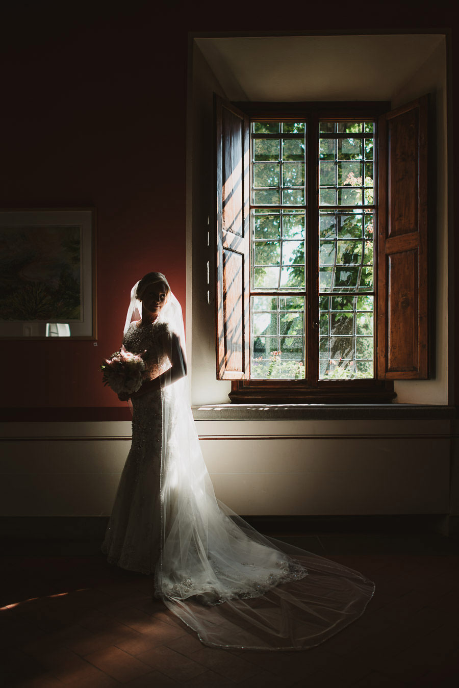 Bride Getting Ready at Castello di Gabbiano, Tuscany