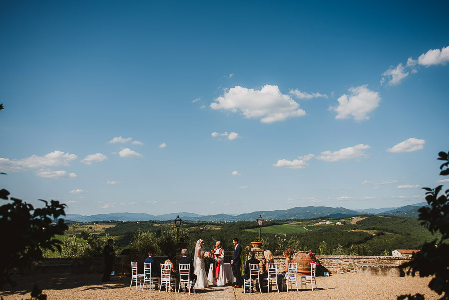 Intimate Wedding Ceremony at Castello di Gabbiano, Tuscany