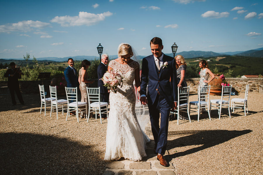 Intimate Wedding Ceremony at Castello di Gabbiano, Tuscany