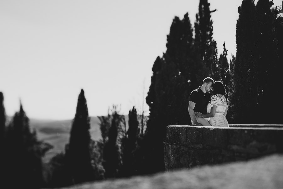 Wedding proposal inspiration creative portrait in Italy