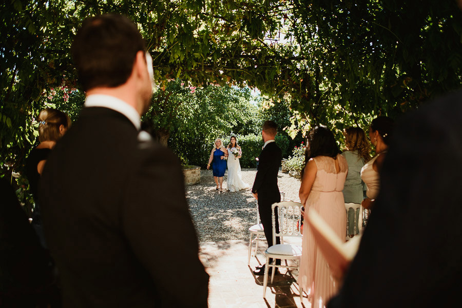 Villa wedding cortona outdoor ceremony