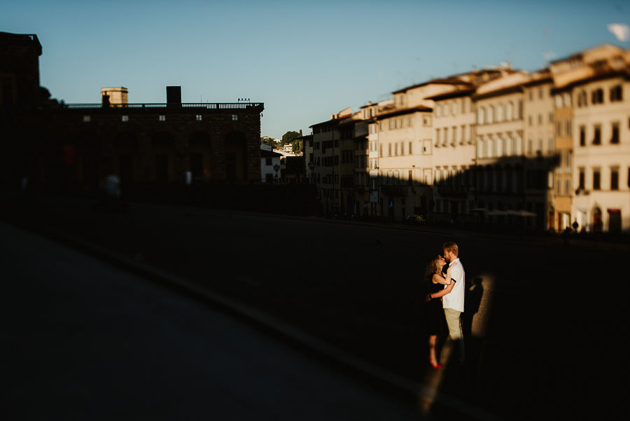 engagement photography in FLorence couple portrait in light spot
