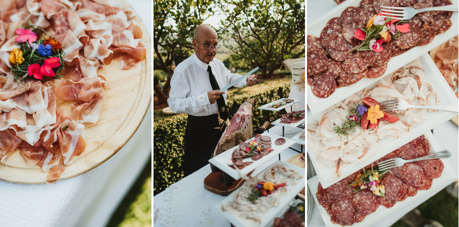 Borgo Sotmennano Wedding Photographer tuscan typical food dishes