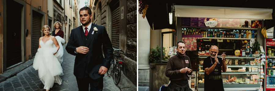 tuscan seaside wedding photographer bride groom walking florence