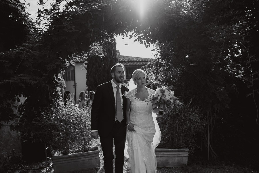 Villa Petrolo wedding in Tuscany formal portrait brides groom