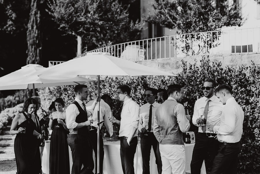 Villa Petrolo wedding in Tuscany formal portrait brides groom