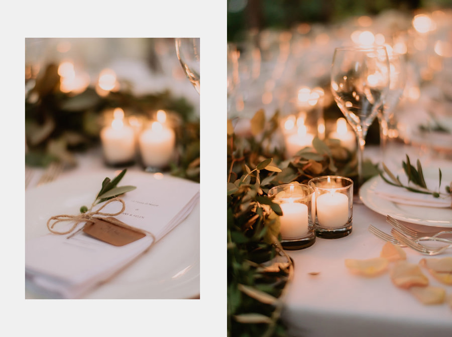 luxury wedding photographer umbria italy outdoor dinner decors