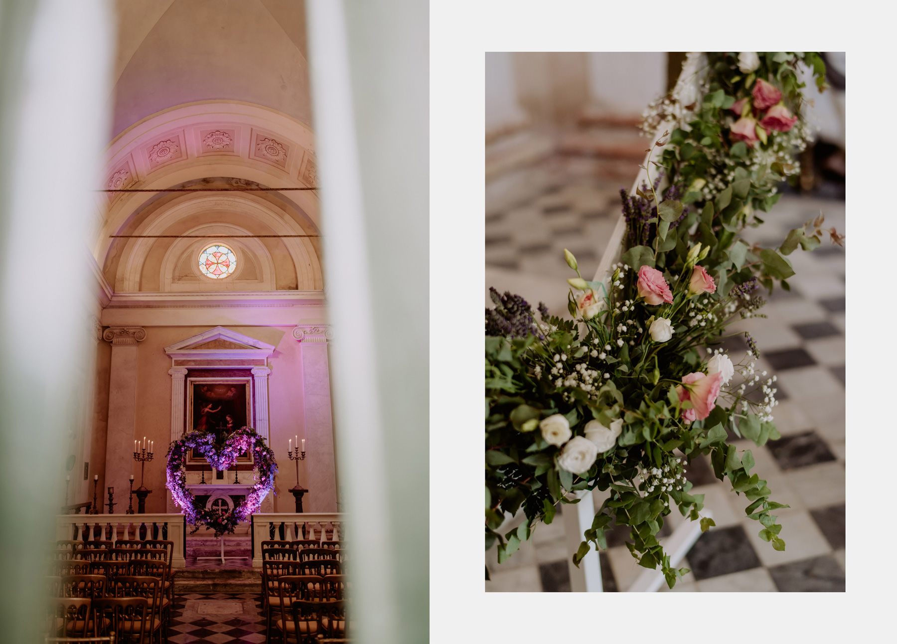 creative wedding photographer tuscany villa michaela chapel