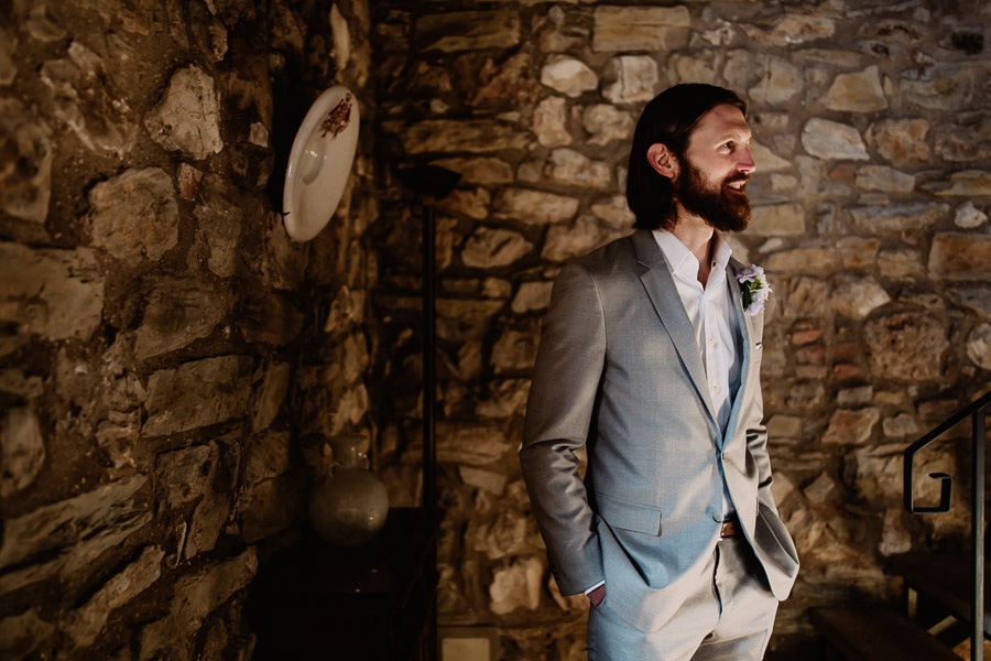 Exclusive wedding photographer tuscany italy groom attire