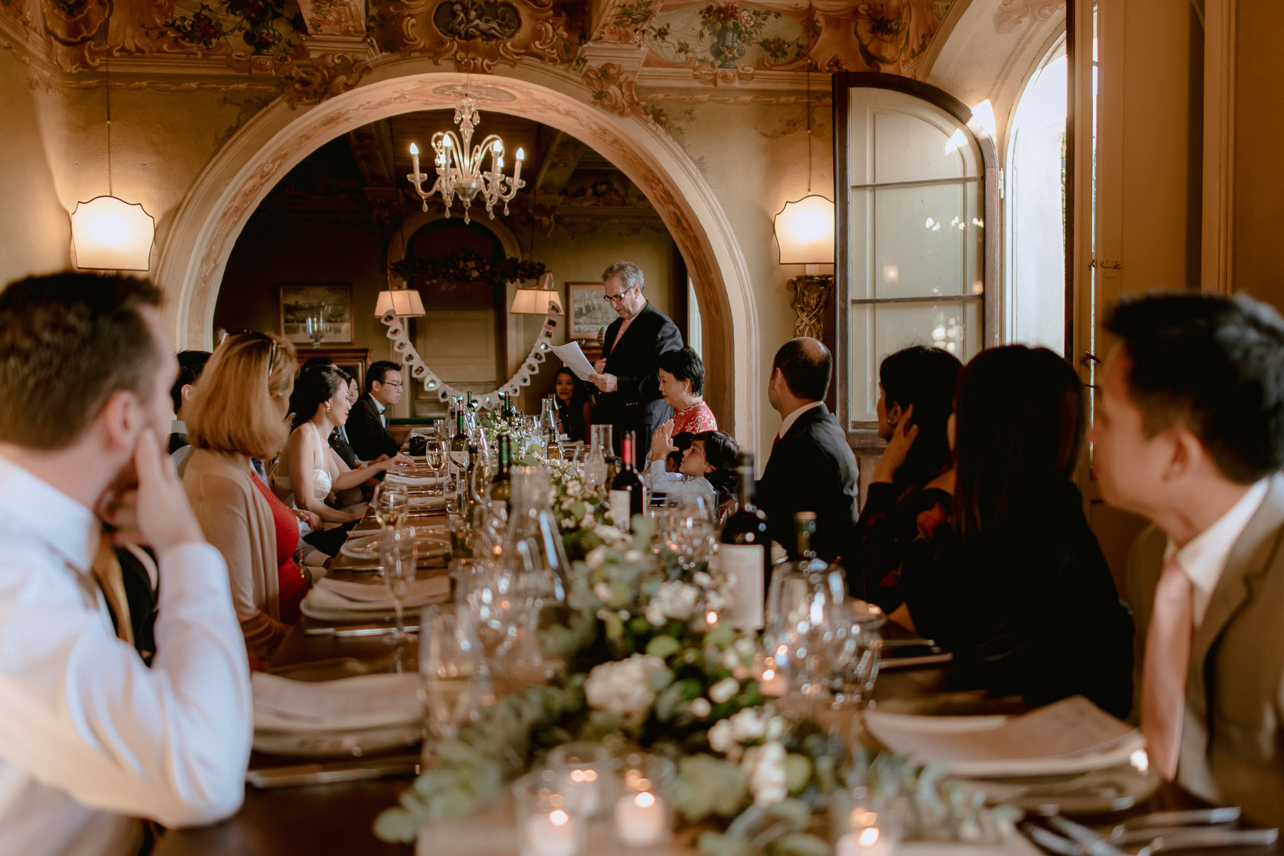 intimate wedding in Tuscany Italy Borgo Stomennano intimate dinn