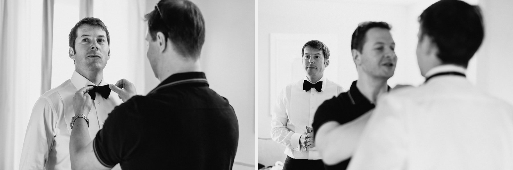 Siena wedding photographer borgo scopeto groom getting ready