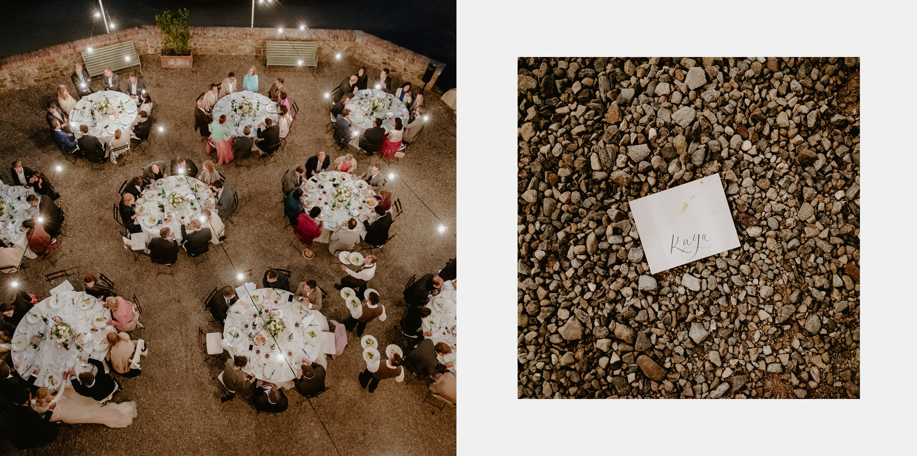 Siena wedding photographer borgo scopeto outdoor dinner speeches