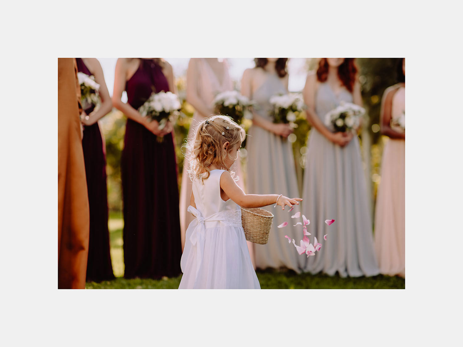 Unbria wedding photographer flower girl