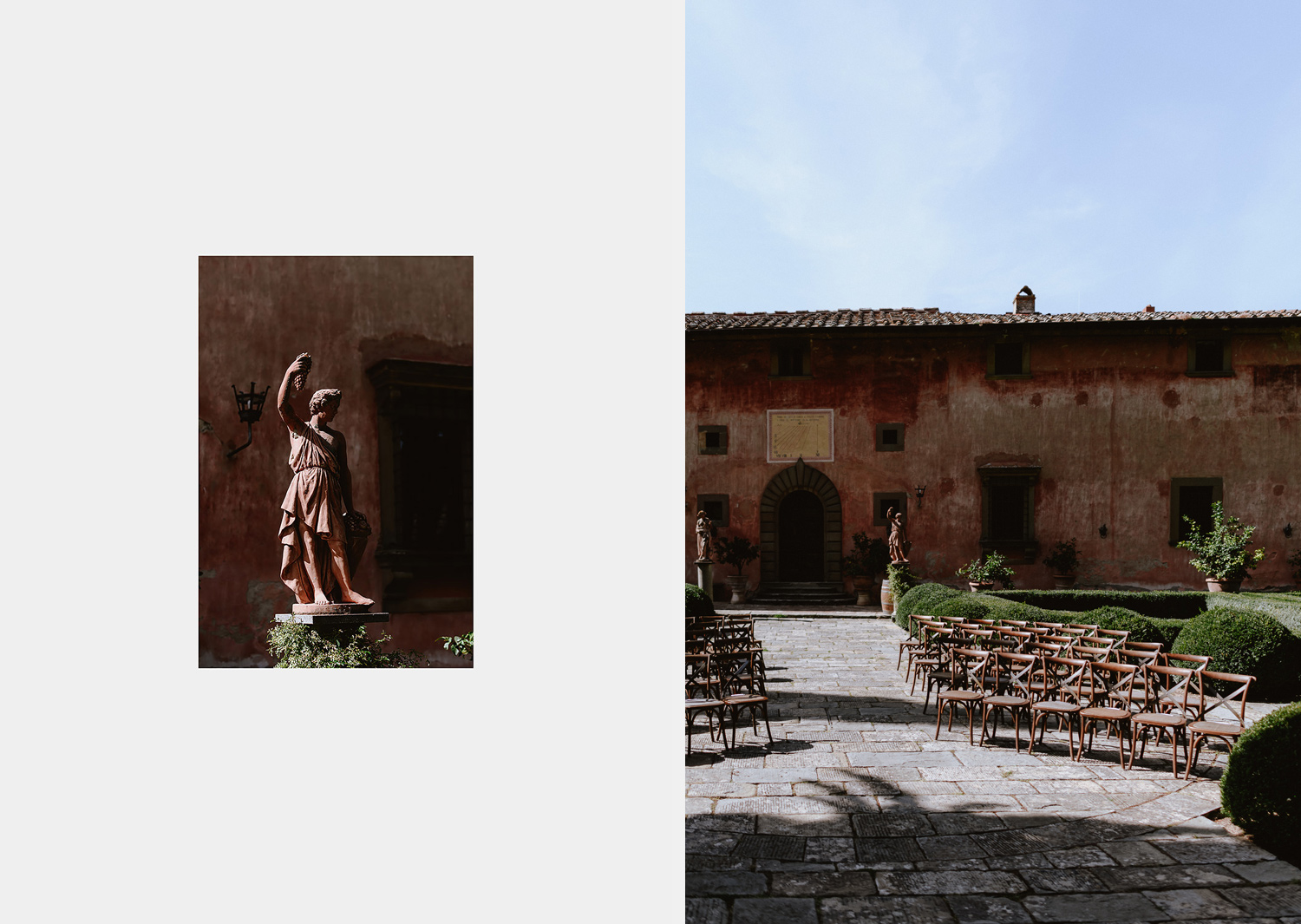 chianti weddin photographer classic villa italian garden