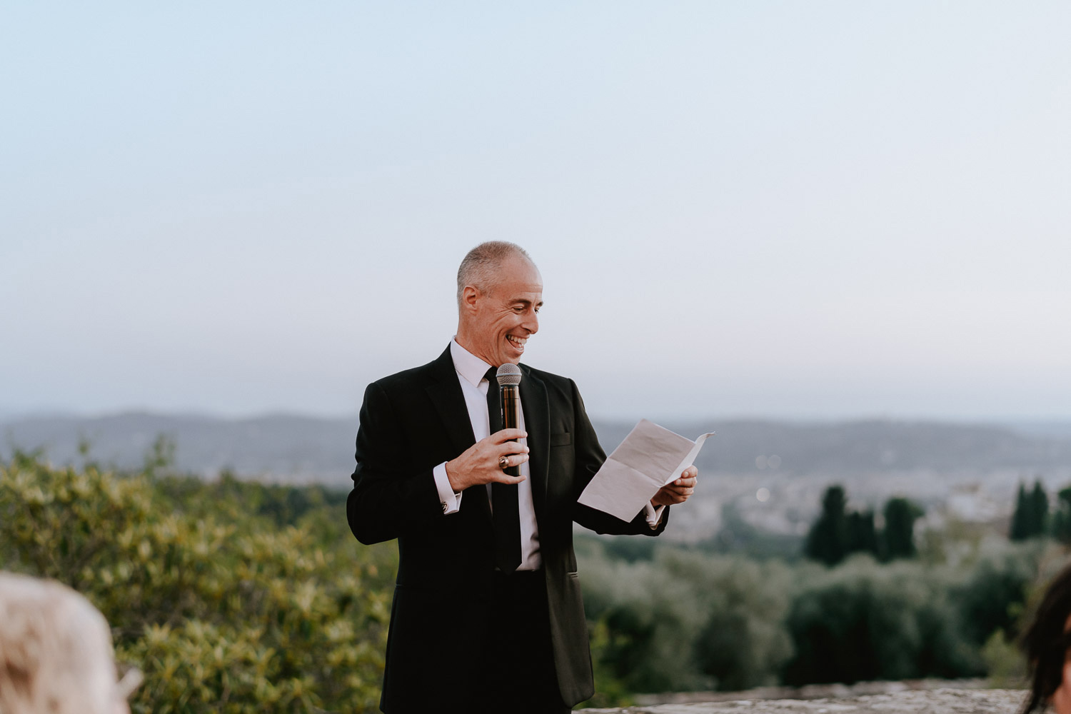 same sex wedding photographer florence villa maiano outdoor elegant dinner imperial table