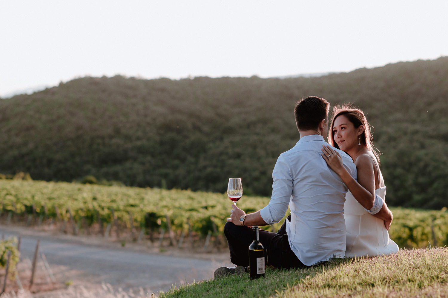engagement photographertuscany castiglion del bosco rosewood wine tasting for two