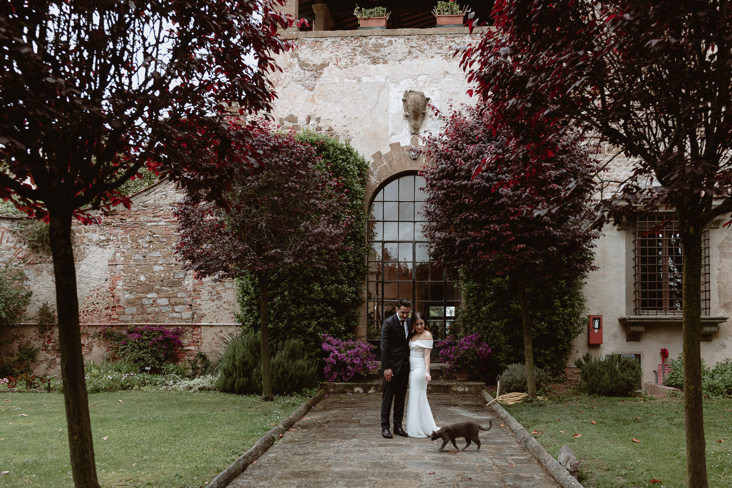elopement photographer florence torre bellosguardo garden wedding photo session