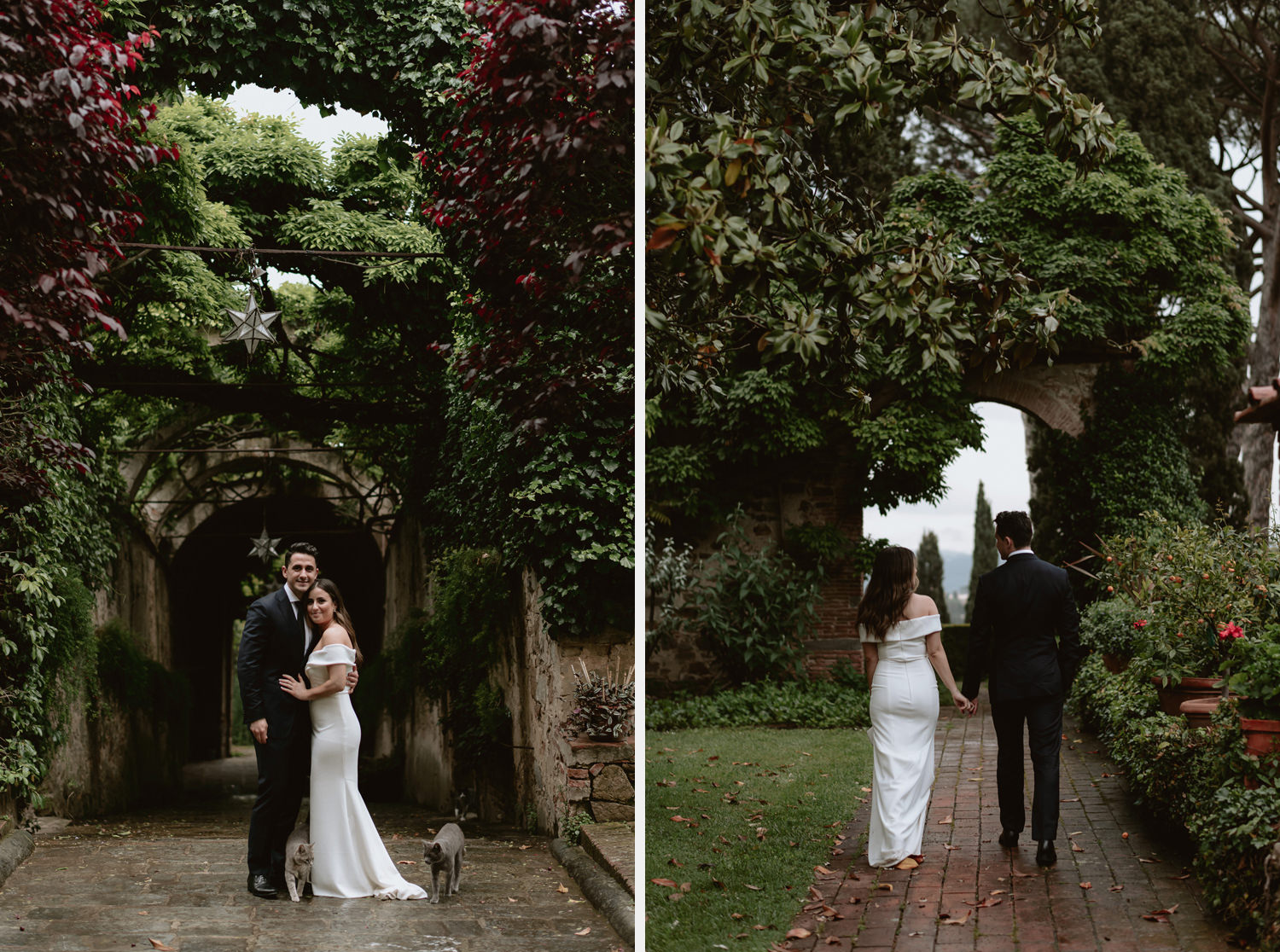 elopement photographer florence torre bellosguardo garden wedding photo session