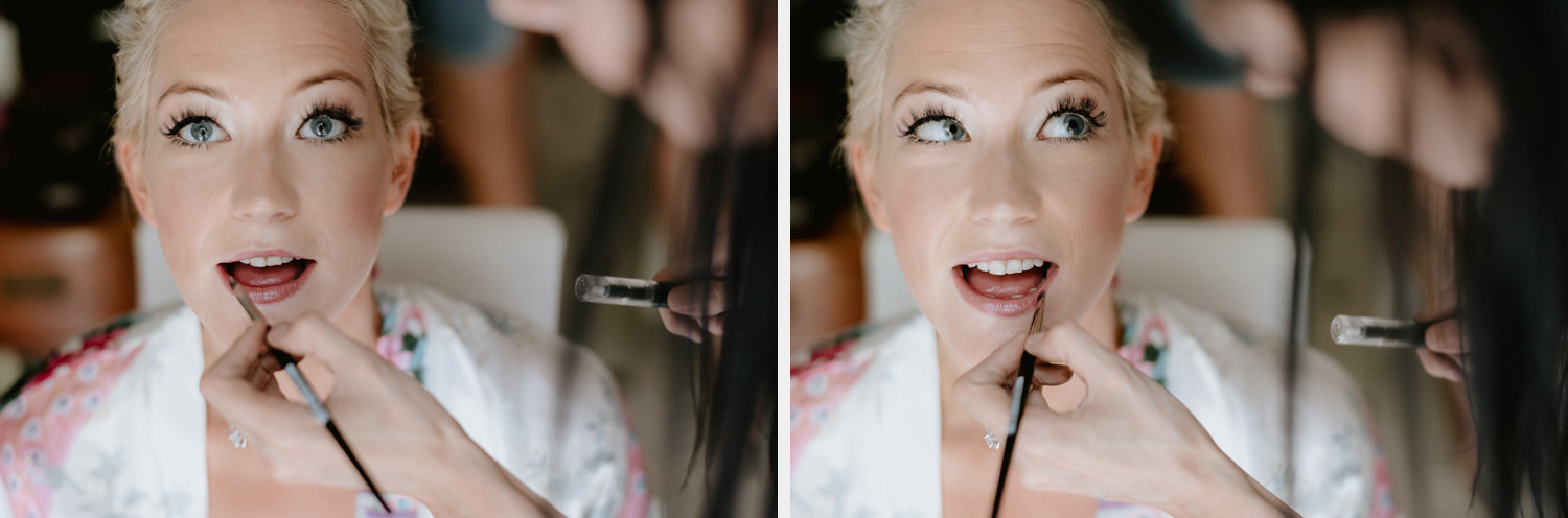 lake como wedding photographer bride make up eyes eyeliner