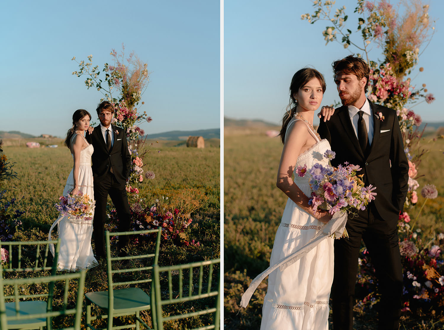 editorial intimate Wedding Inspiration Tuscan Rolling Hills ceremony spot i do