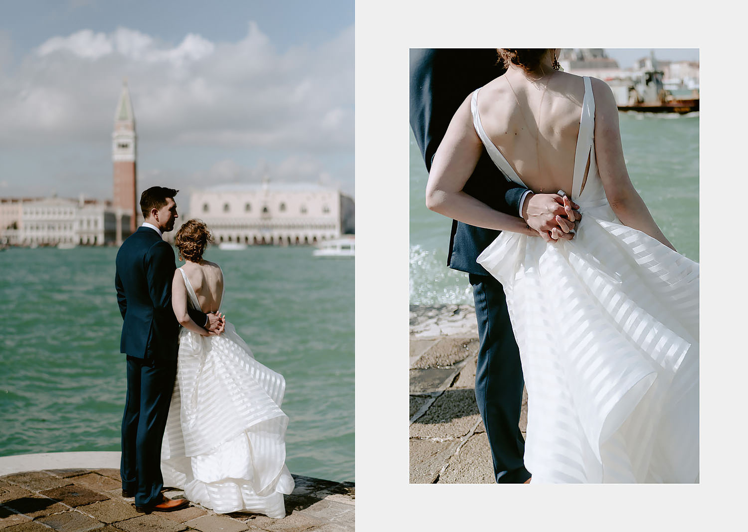 wedding photographer venice elopement bride groom san giorgio maggiore intimate portrait