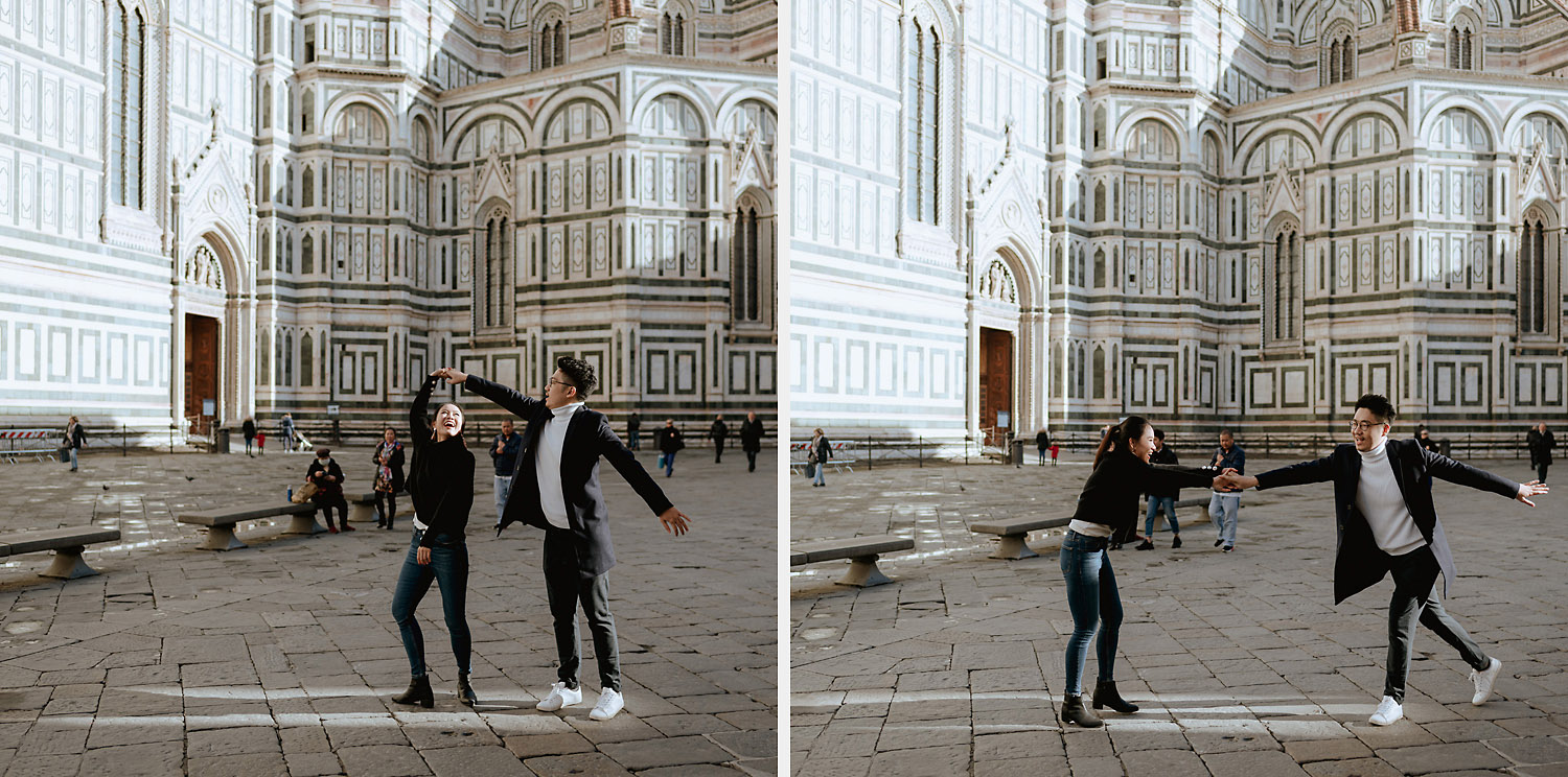 pre wedding photos in florence best couple photographer duomo cattedrale santa maria del fiore