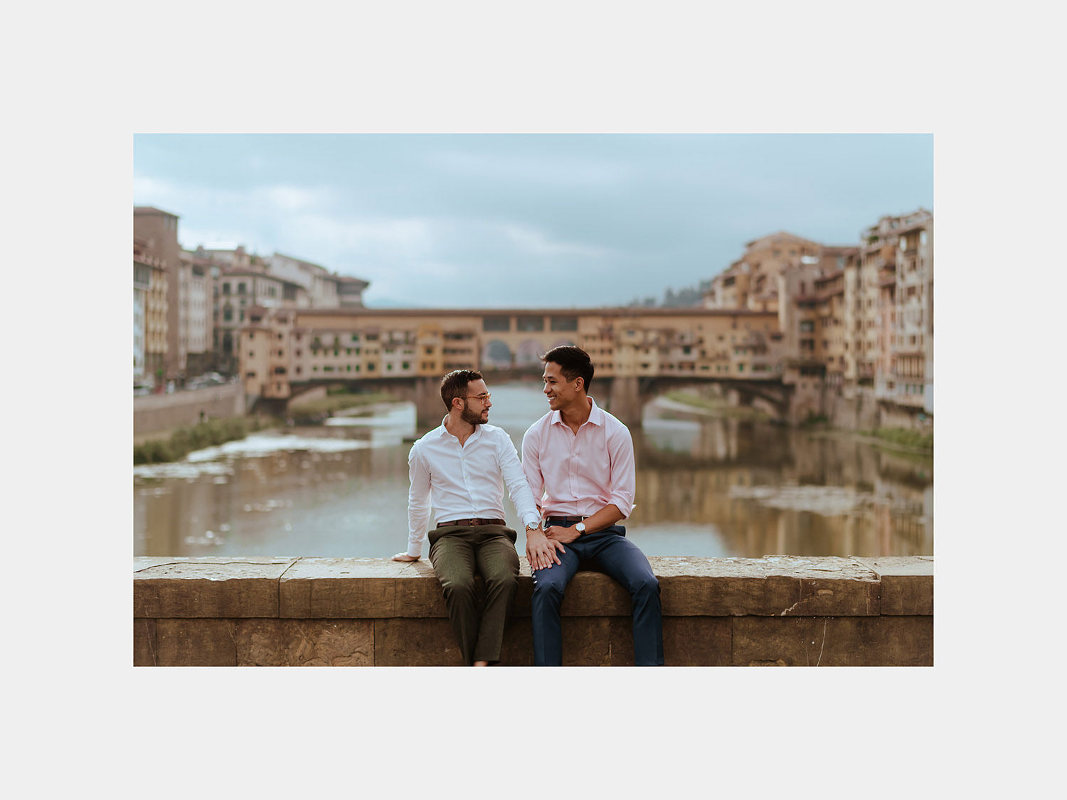 lgbt engagement in florence gay couple