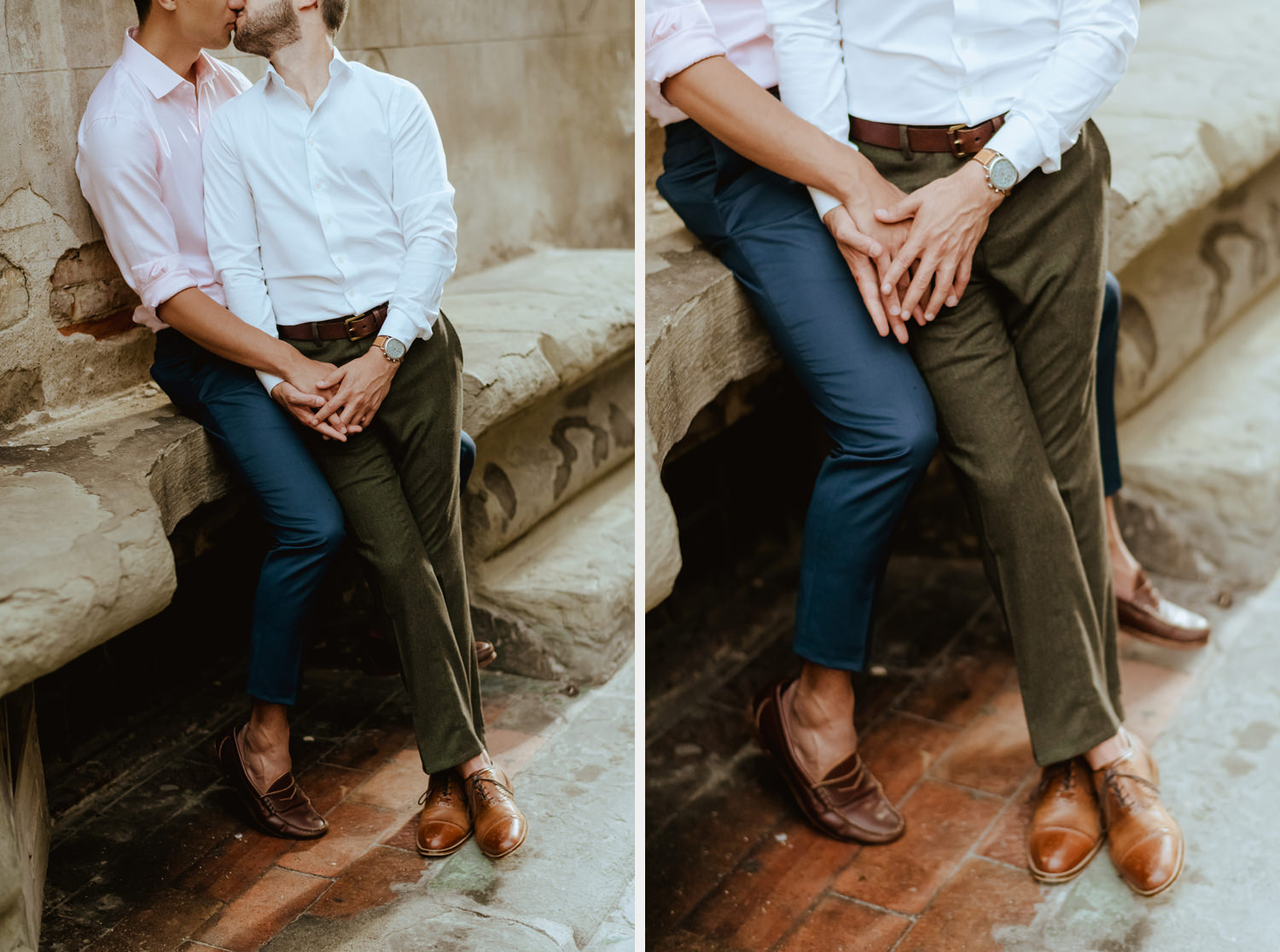 same sex engagement in florence gay couple