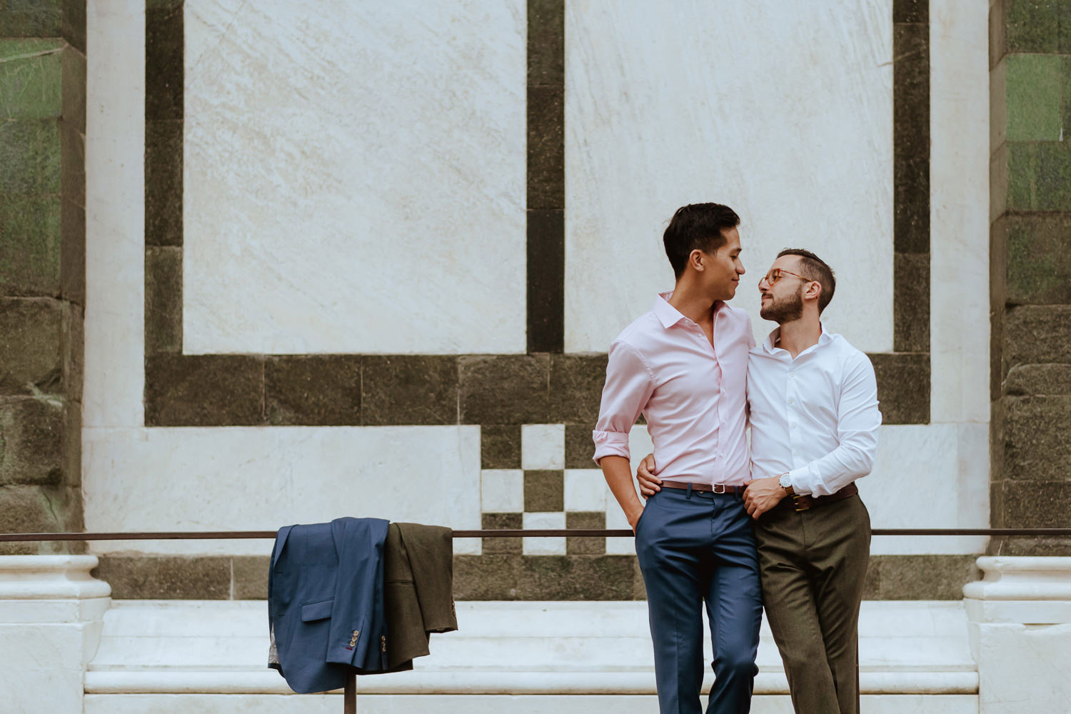 same sex engagement photos in florence gay couple