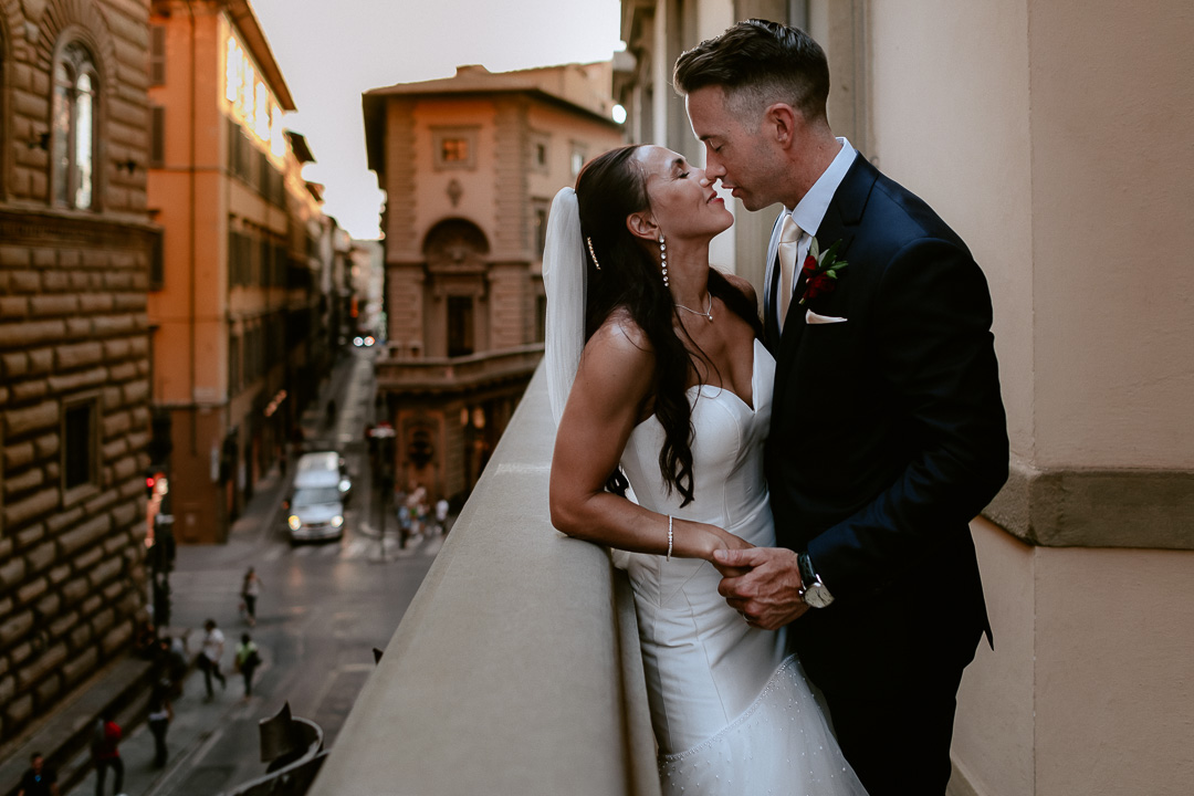 bride groom portrait in a florence medici palace