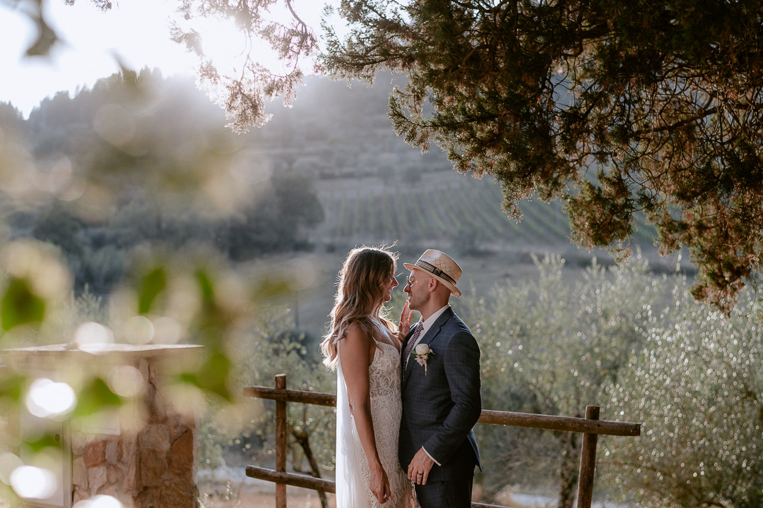 wedding in tuscan countryside photo