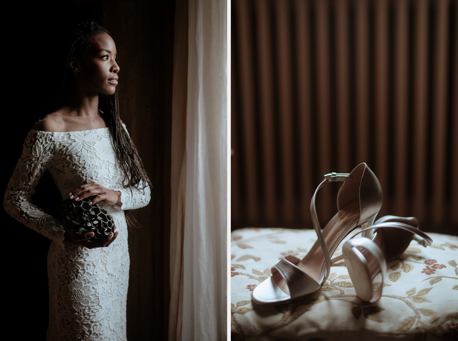 italian wedding inspiration lace dress handmade handcrasfted shoes
