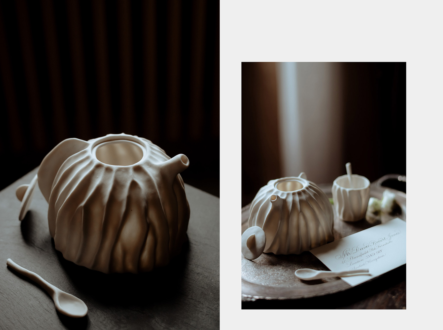 italian wedding inspiration handmade artisanal ceramic tea pot