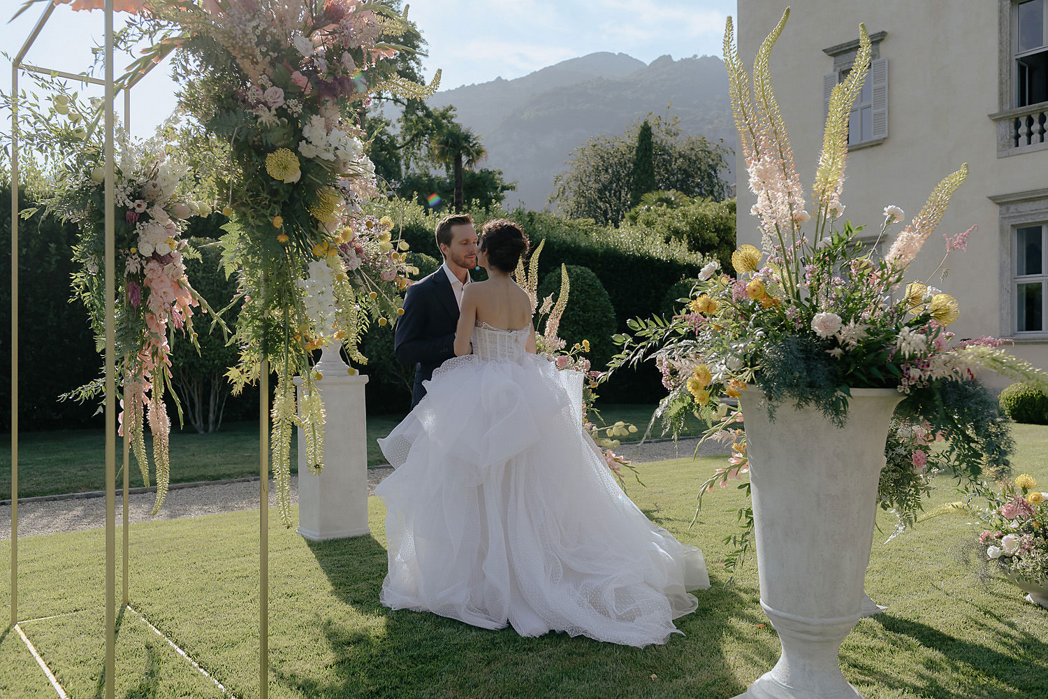 villa balbiano wedding photographer lake como symbolic elopement ceremony
