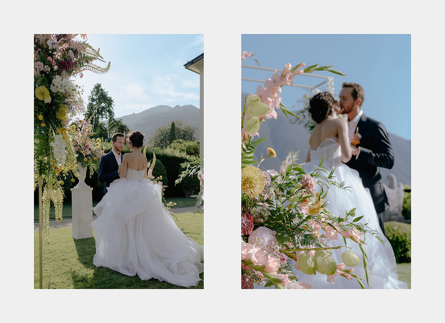 villa balbiano wedding photographer lake como outdoor symbolic elopement ceremony