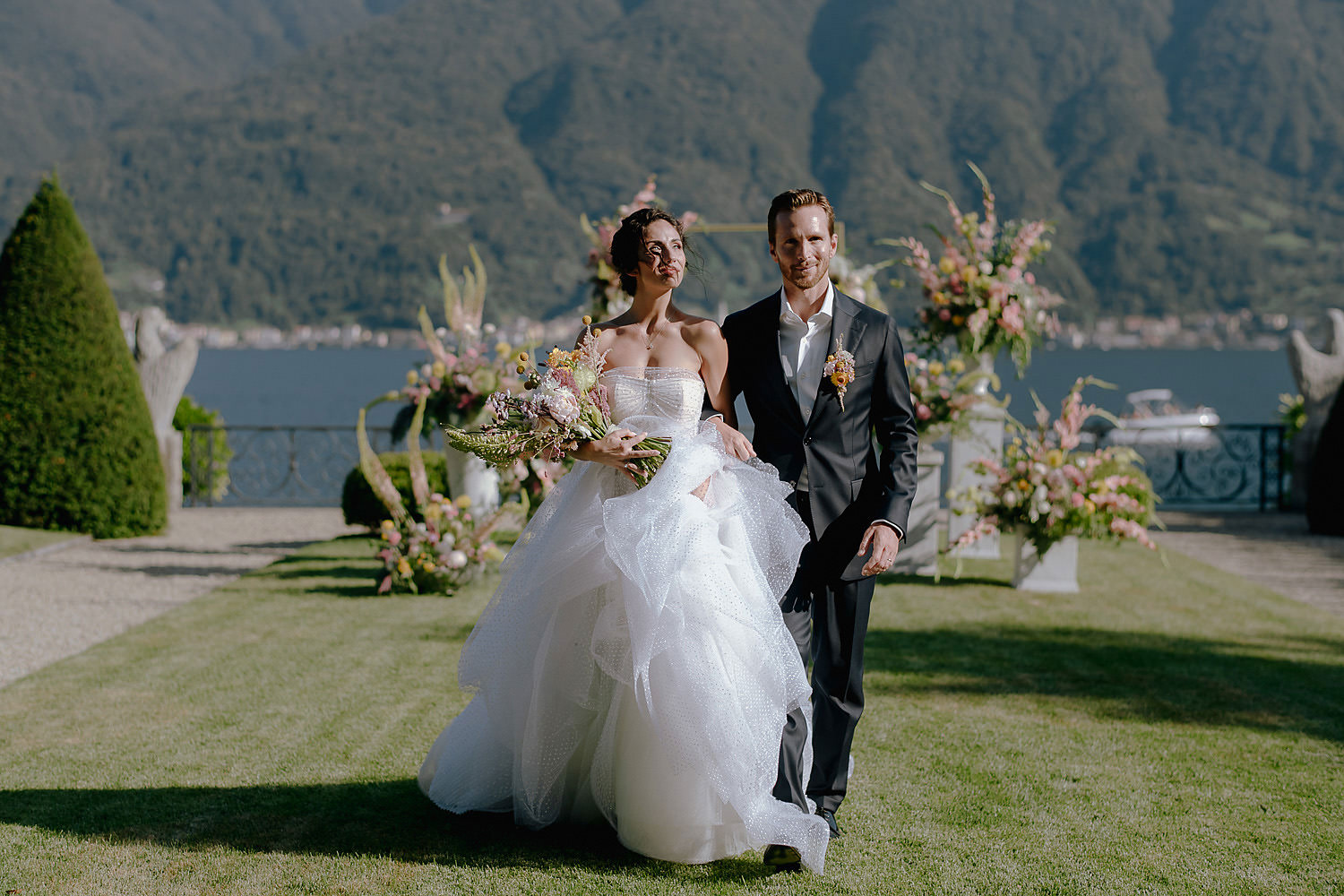 villa balbiano wedding photographer lake como lake side elopement ceremony