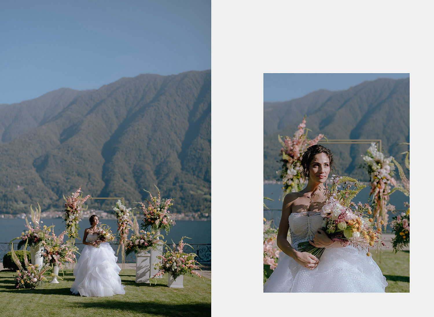 villa balbiano wedding photographer lake como lake side elopement ceremony