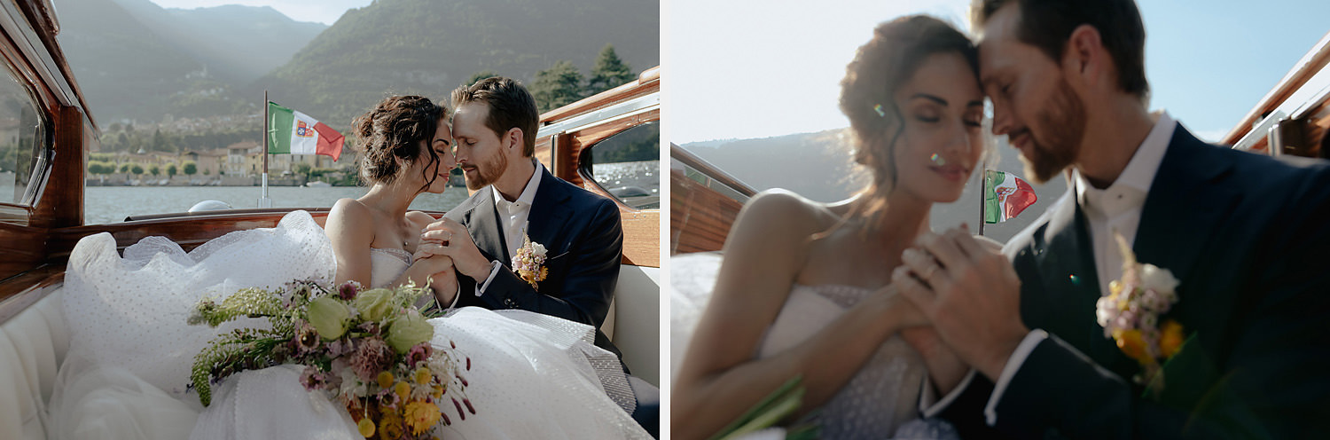 villa balbiano wedding photographer lake como luxury boat couple shooting